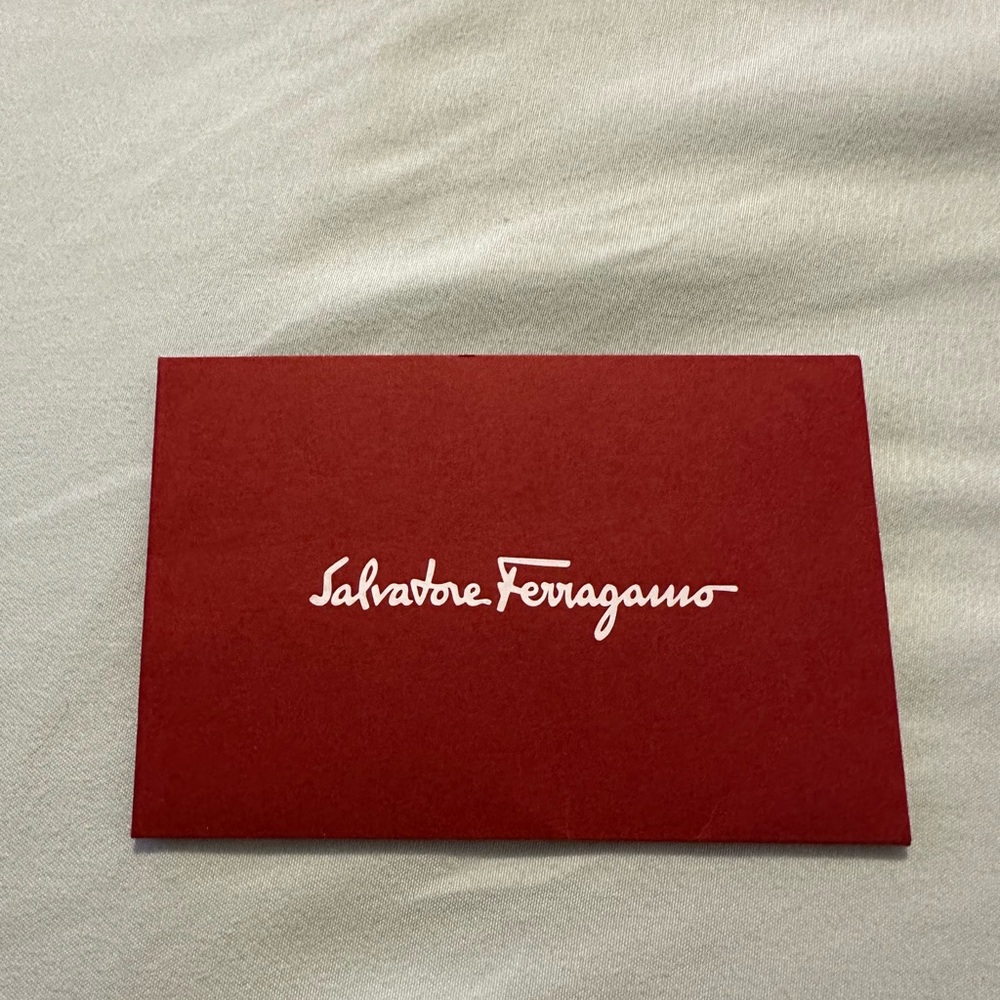 Salvatore Ferragamo Turquoise Wallet with Gold Detail - Picture 5 of 14